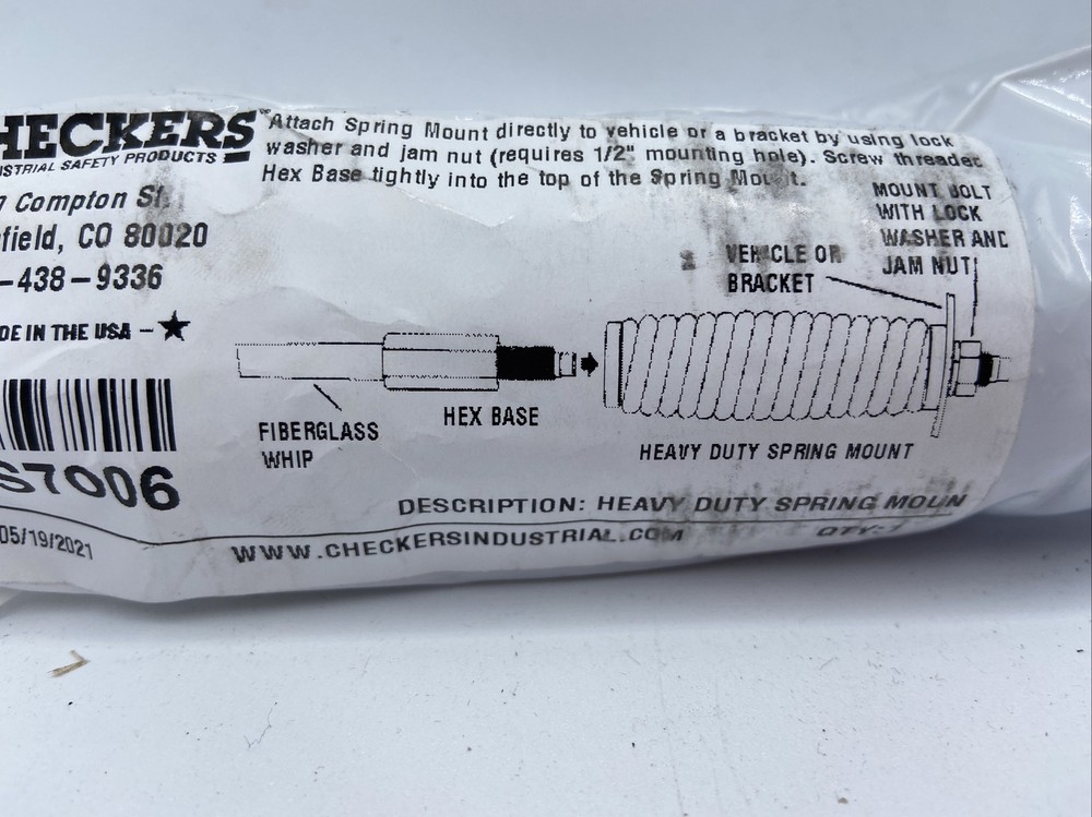 Checkers Heavy Duty Spring Mount FS7006