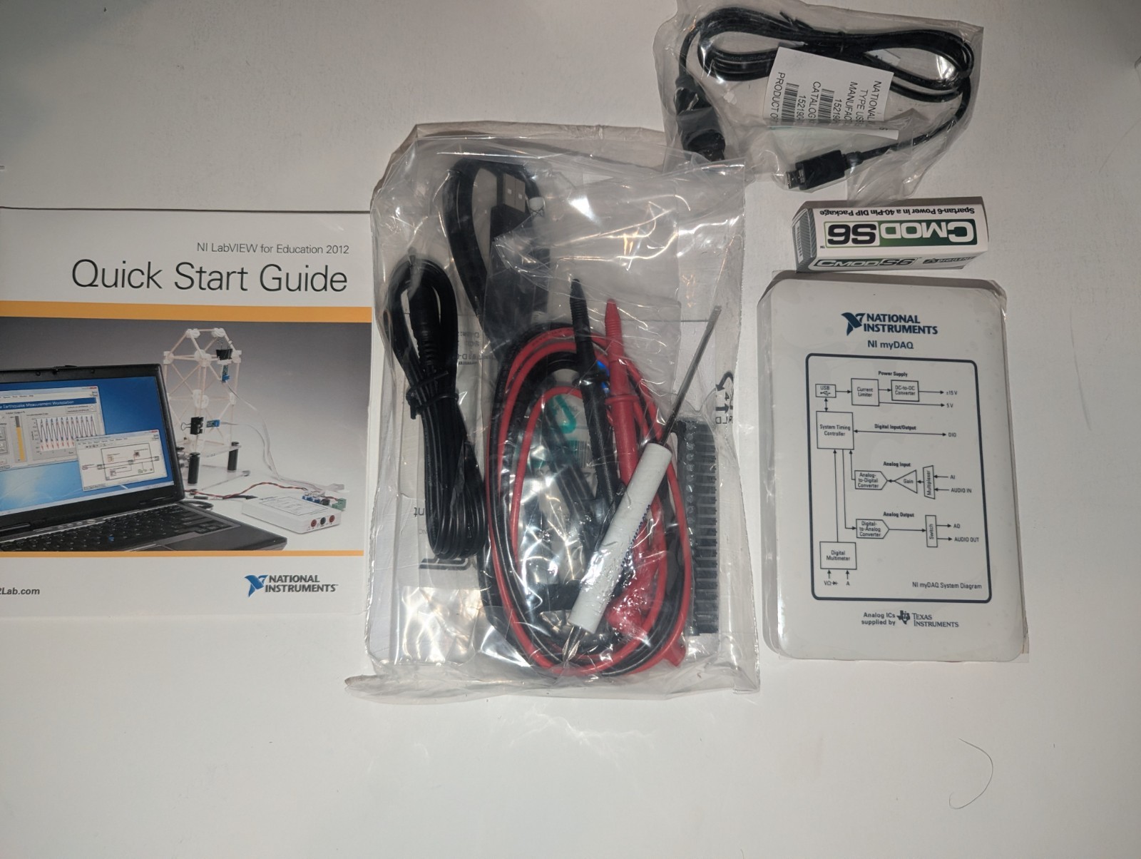 NATIONAL INSTRUMENTS MY DAQ STUDENT KIT 781329-01 (800949B-01)