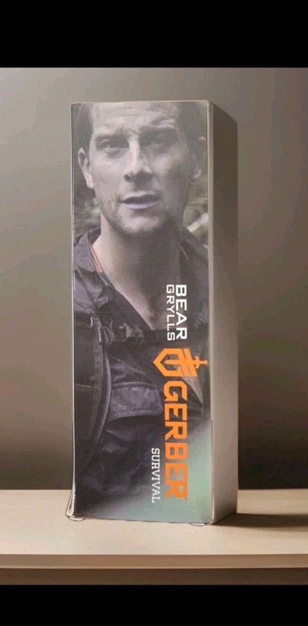 Gerber Bear Grylls Green Paracord Knife & Desert Sheath Full Tang Fixed Blade