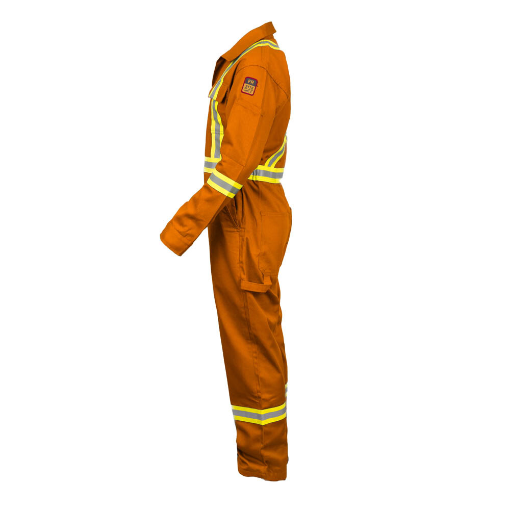 Flame Resistant FR High Visibility Hi Vis Coverall