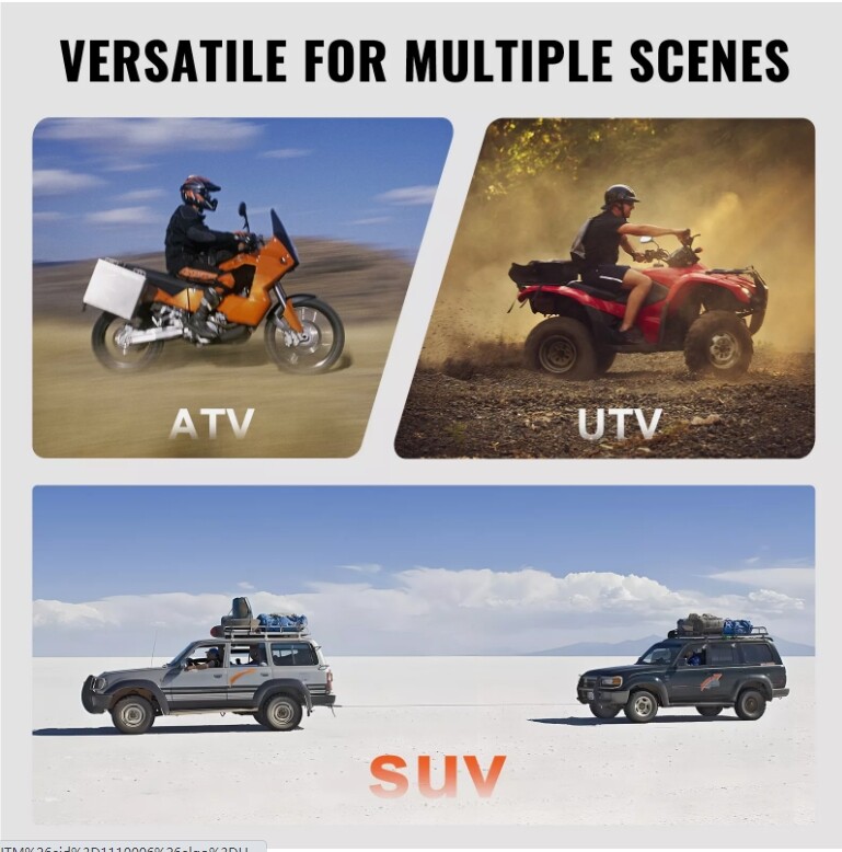 2x 2.6Gallon 10L Fuel Can Emergency Backup Gas Tank for ATV UTV Offroad 4WD