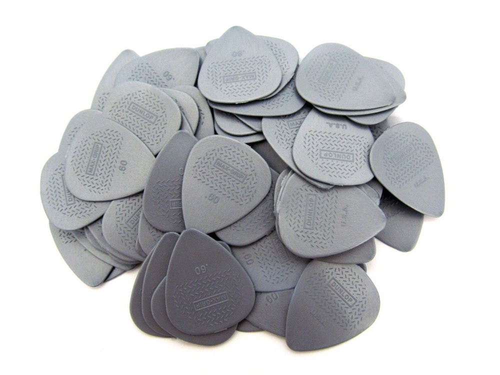 Dunlop Guitar Picks 72 Pack Max-Grip Nylon .60mm 449R.60