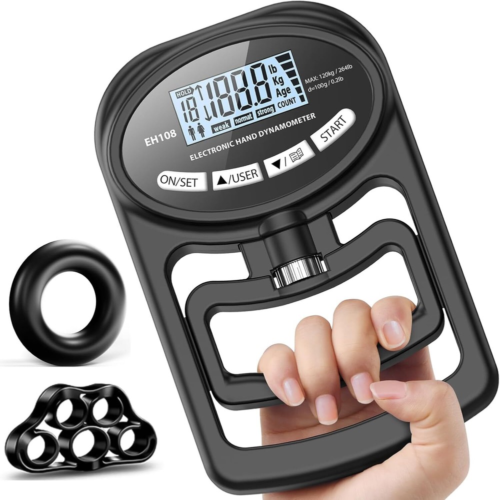 Hand Grip Strength Test Trainer - Electronic Hand Dynamometer
