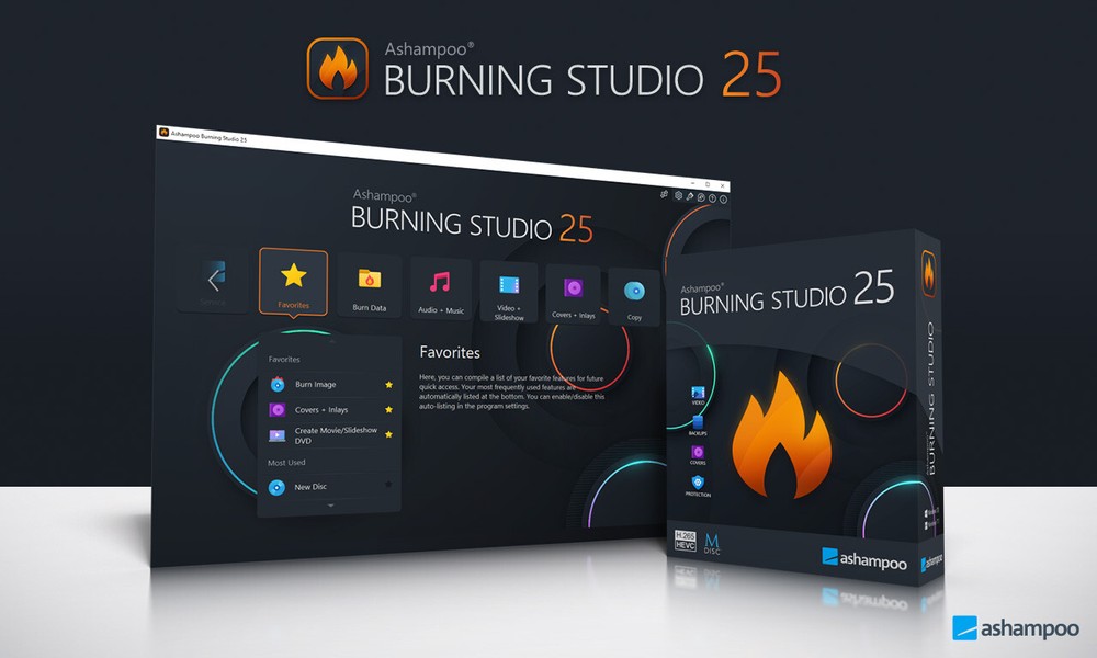 Ashampoo Burning Studio 25 - CD DVD Burning Software - CD or DOWNLOAD PC