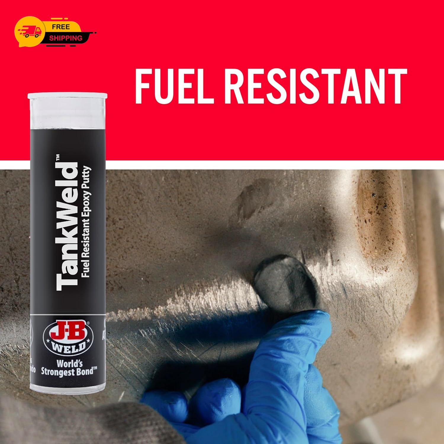 J-B Weld 8217 TankWeld Gas Tank Repair - 1 oz.,Dark Grey