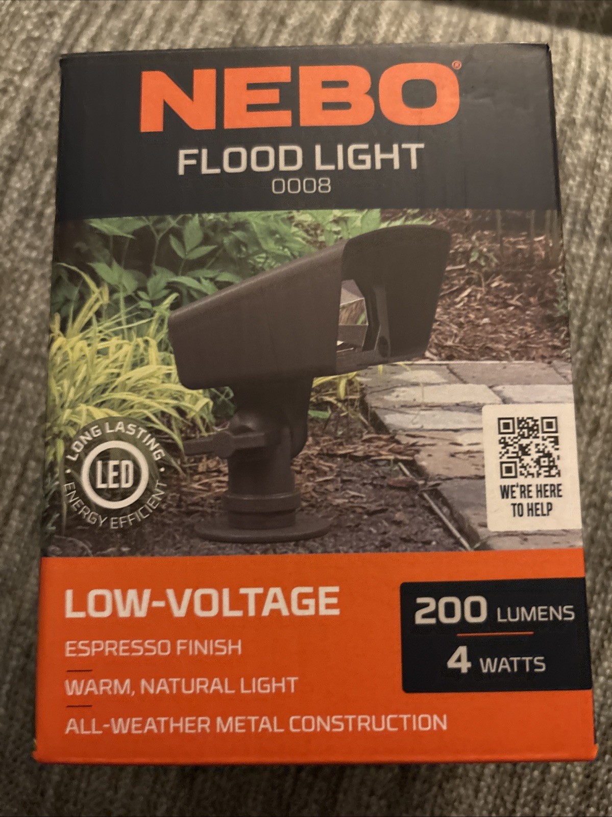 New Seale NEBO Flood Light 0008 Low Voltage 4 Watts LED Light Landscape Outdoor