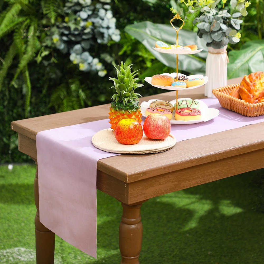 4 Pcs Easter Spring Pastel Table Runner Macaron Assorted Color Seasonal Table...