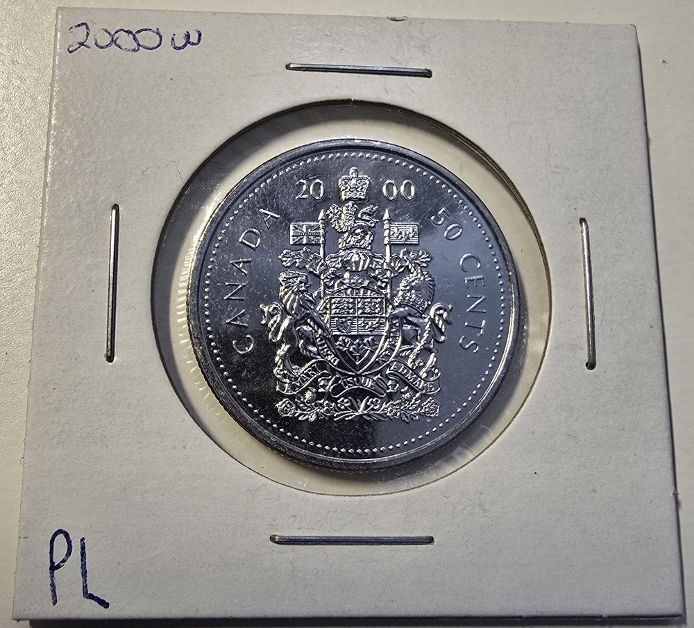 2000w Canada 50c - Proof Like - UNC from PL Set