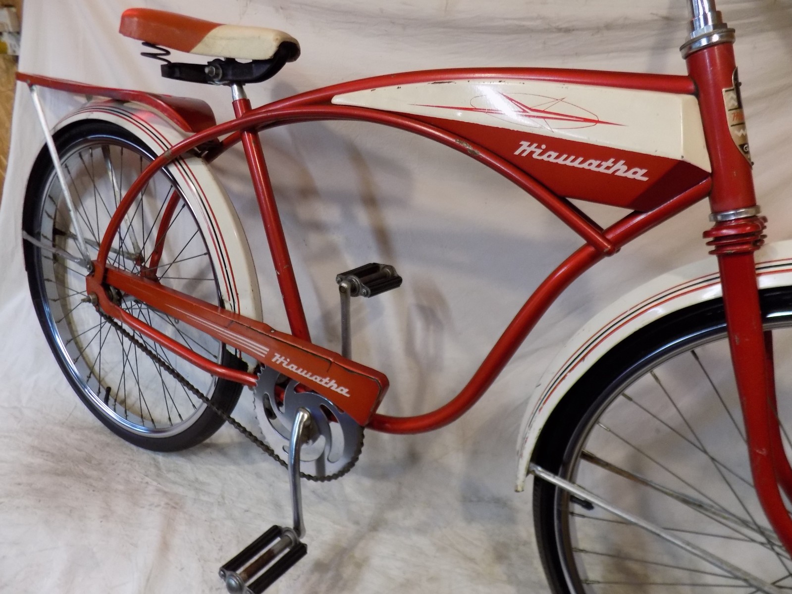 1960s HIAWATHA MENS TANK BIKE SPACELINER SEARS FLITELINER JC HIGGINS MURRAY JET!