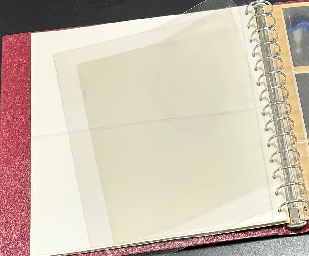 Vintage, Unused Safe Stamp Album w/ Pages, No Stamps - Red