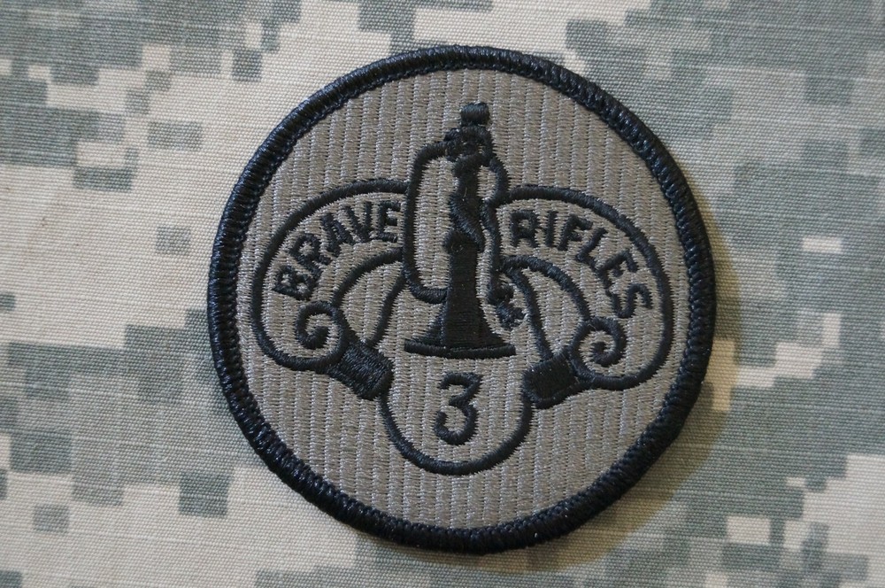 Military Patch US Army 3rd Armored Cavalry Regiment ACU Authentic Hook & Loop