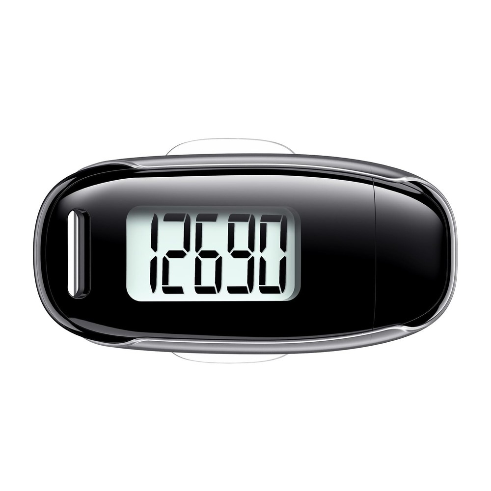 3D Pedometer for Walking, Simple Walking Step Counter with Removable Clip and...