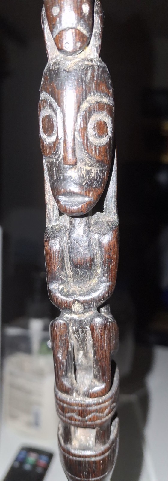 Rare Vintage Pig Trap Measuring Stick from Borneo.