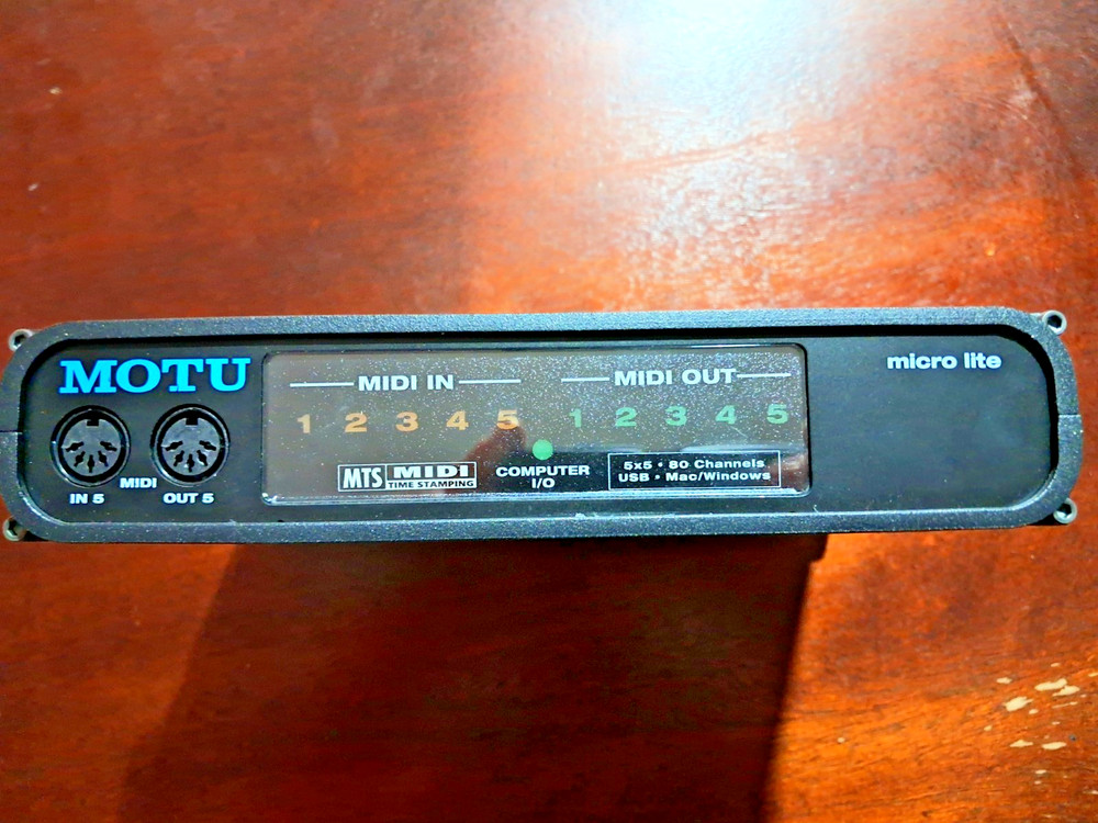 MOTU micro lite 5x5 USB Bus-Powered MIDI Interface MicroLite U269855