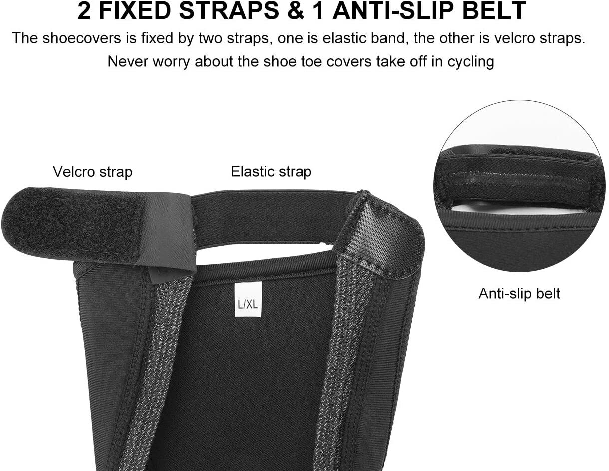 ROCKBROS Cycling Shoes Covers Thermal Shoes Toe Cover Windproof Half Shoecovers