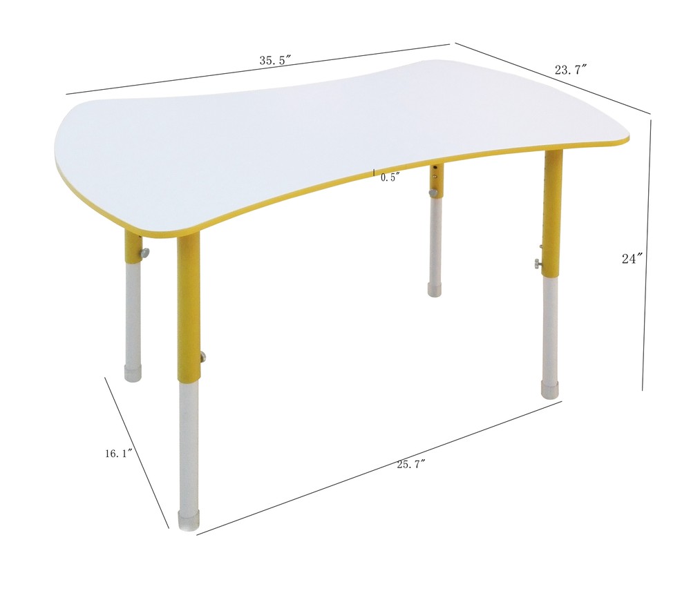 Returned item! Adjustable Height Preschool Bow Tie Table Collaborative Desk