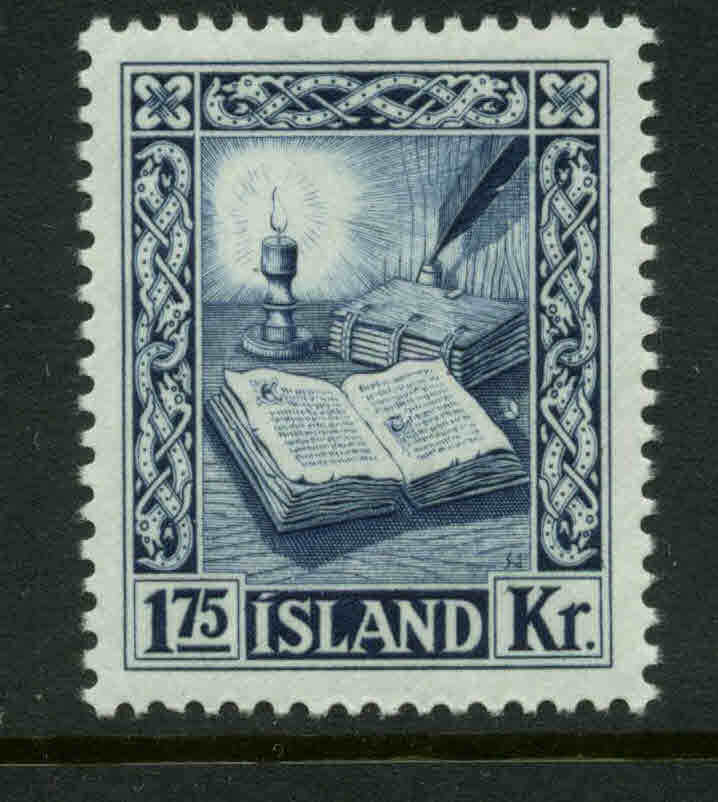 Iceland  Scott #281 Facit #324 Mint Hinged