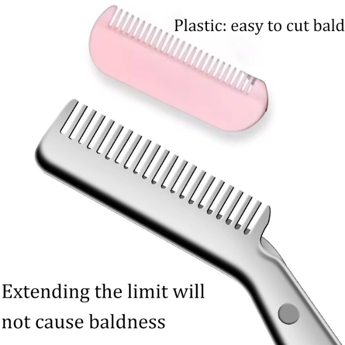 Stainless Steel Eyebrow Scissors with Comb - Precision Brows Grooming Tool