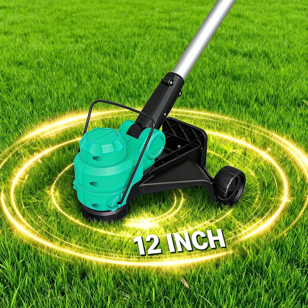 20V Wireless String Trimmer & Edger 12-In Cutting Width Lightweight Weed Wacker