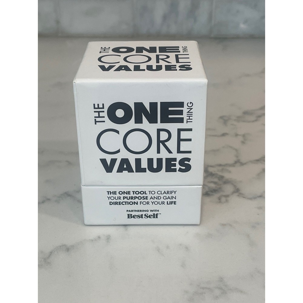 The ONE Thing Core Values Deck BestSelf Personal Development Card Game Purpose