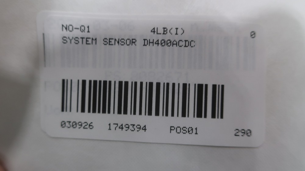 System Sensor DH400ACDC Smoke Duct Detector