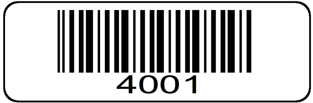 4001 - 5000 Serial Barcode Sequential Sticker Consecutive Number Label Set # 5