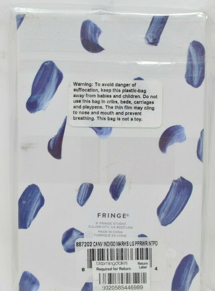 Fringe Studio Note and Plans Indigo Marks Notepad, Lined Pages