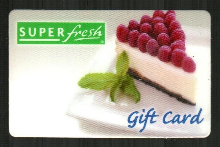 SUPER FRESH Raspberry Cheesecake ( 2003 ) Gift Card ( $0 - NO VALUE )