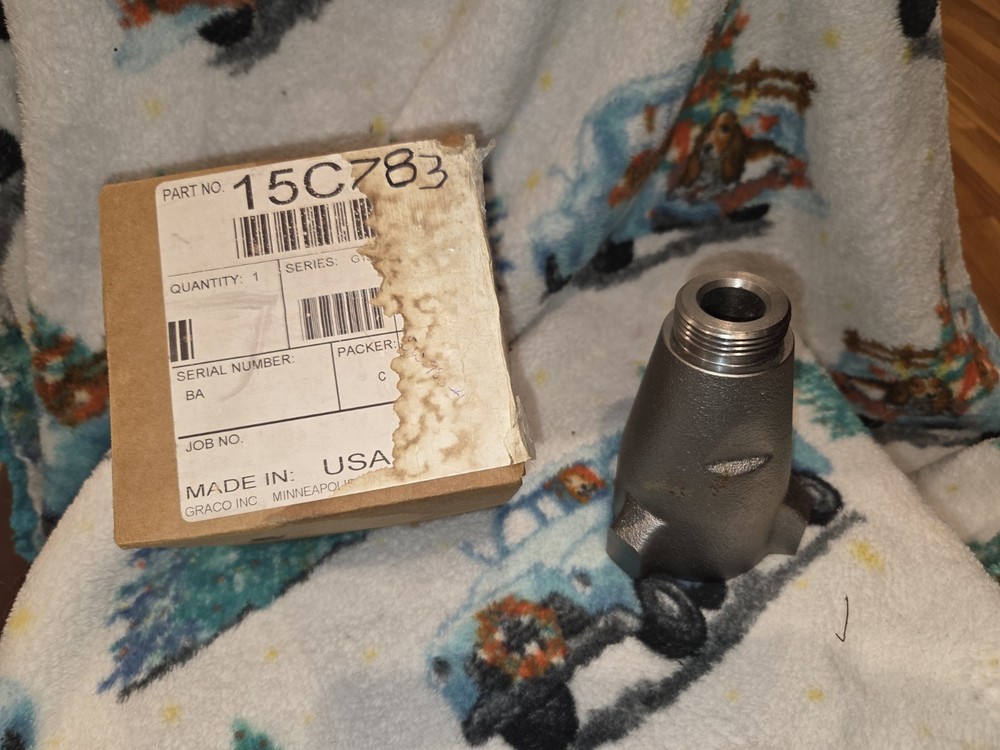 Graco Inlet Valve Housing 15C783 OEM Inlet Valve
