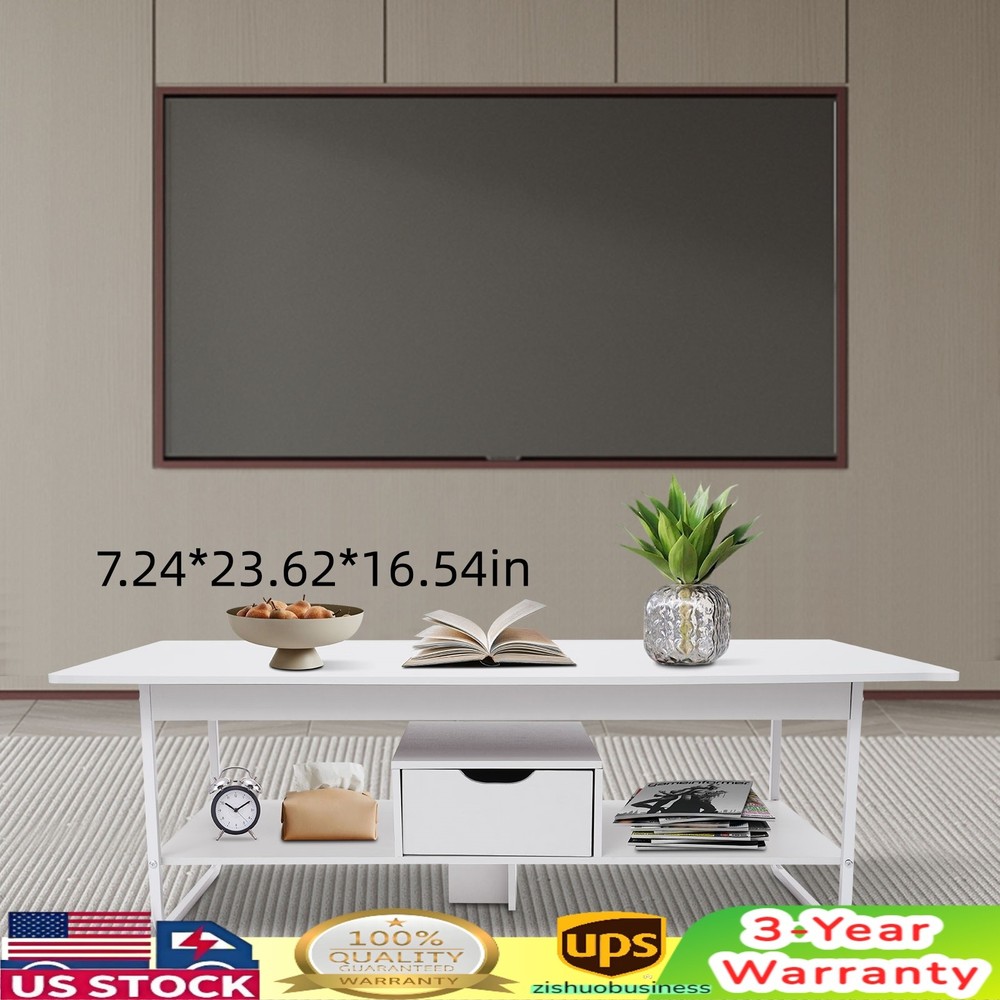 Modern Coffee Table Rectangular Coffee Table Living Room Tea Table 120*60*42cm