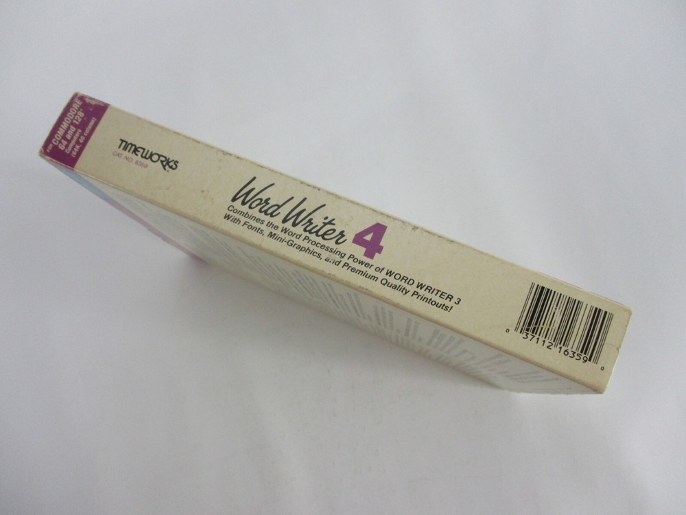 Commodore 64/128 WORD WRITER 4 Software VG!!