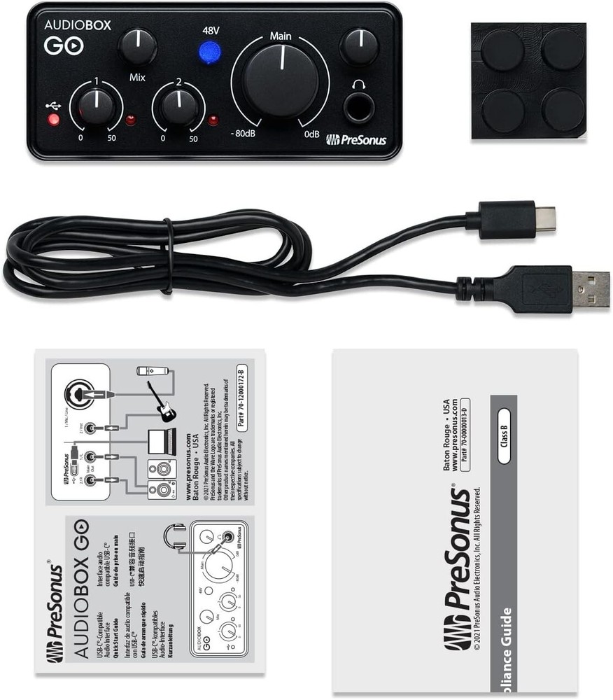 PreSonus AudioBox GO Compact 2x2 Bus-Powered USB Audio Interface