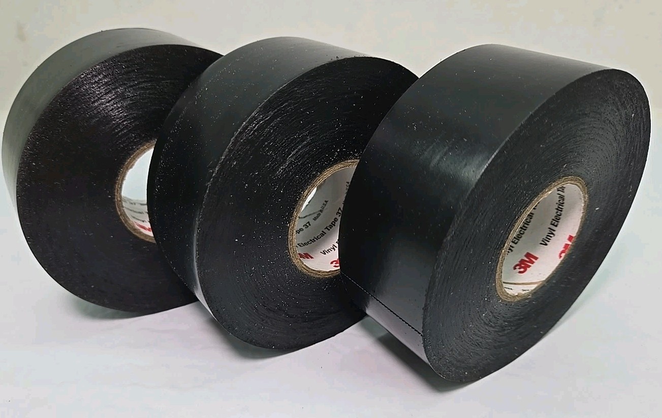 3 Pack-ROLLS 3M Vinyl Electrical Tape #37-1-1/2 in x 108' 36 Yards 1.5" 3 Rolls