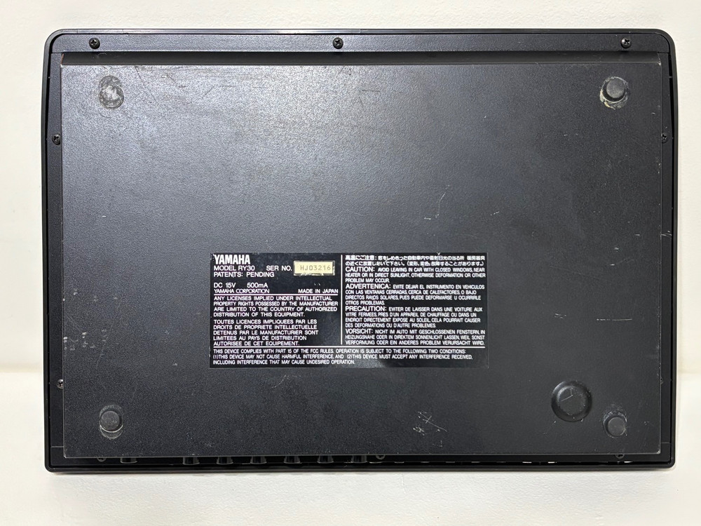 YAMAHA RY30 Rhythm Programmer Drum Machine From Japan