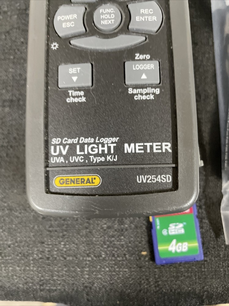 General Tools #UV254SD UVA-UVC Light Meter with SD Card