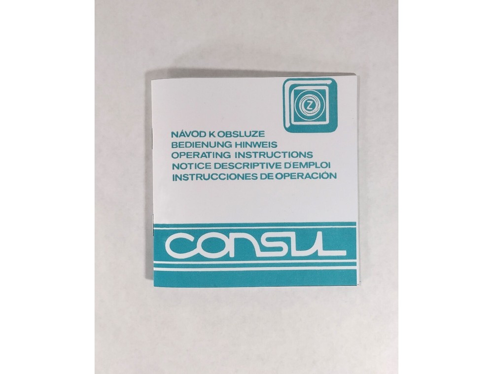 Consul 2225 Typewriter User Instruction Manual