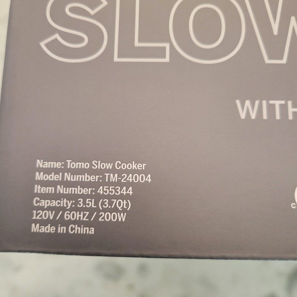 Tomo Digital LCD Programmable Slow Cooker w/ Removable Crock
