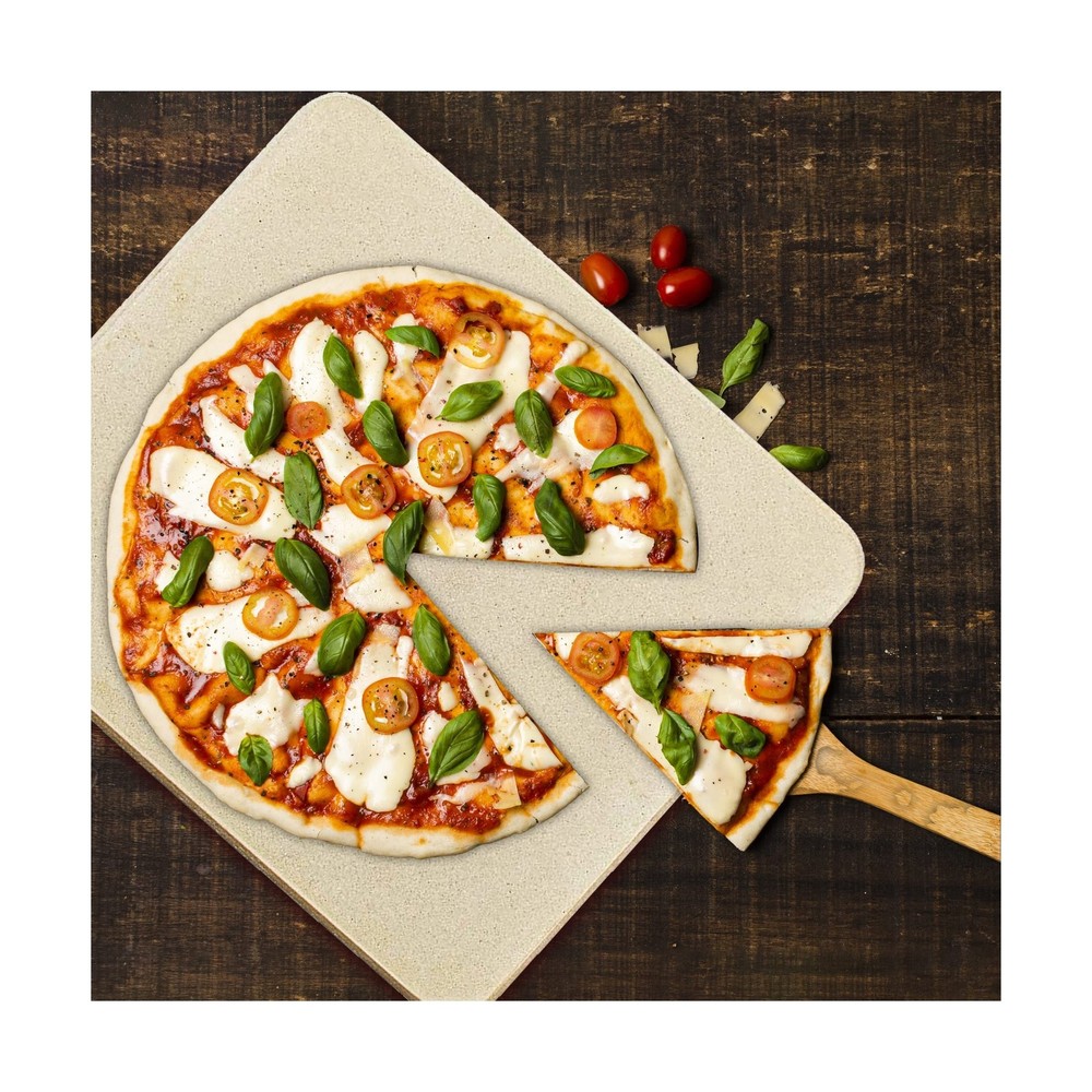 Pizza Stone - Baking Stone. SOLIDO Rectangular 14"x16" - Perfec... FAST USA SHIP