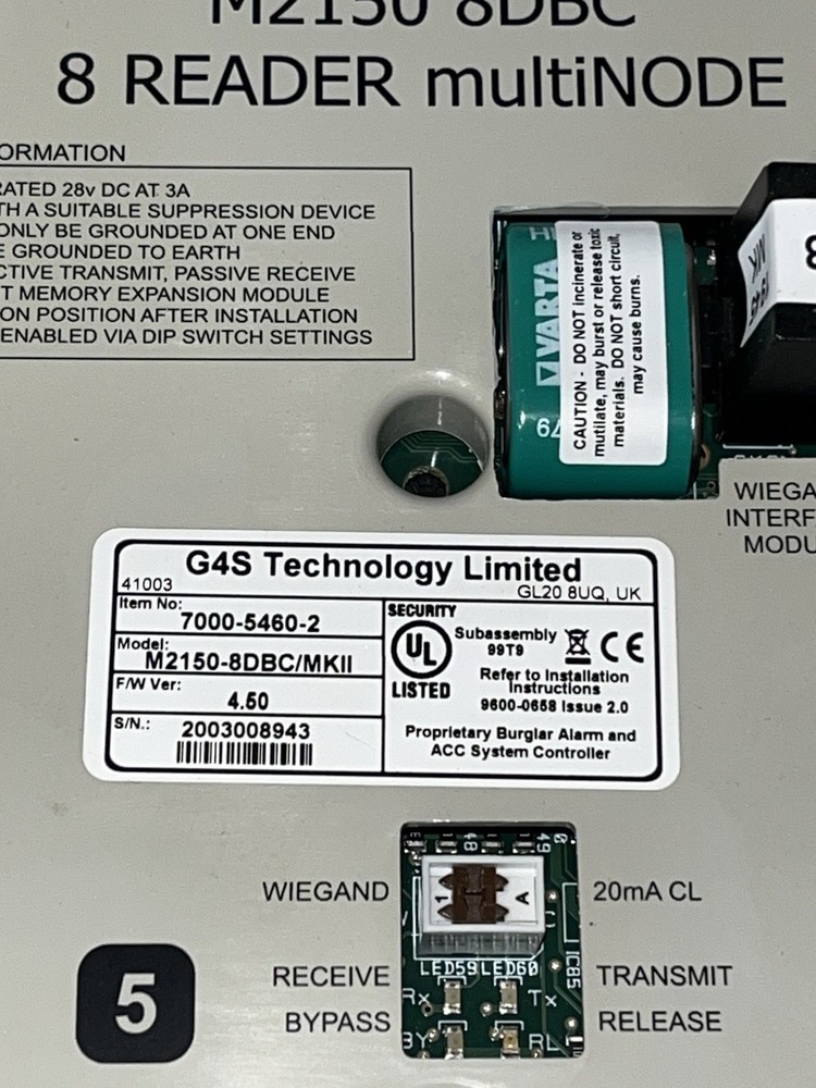 Symmetry G4S Technology Limited M2150 8DC 8 Reader Door Controller
