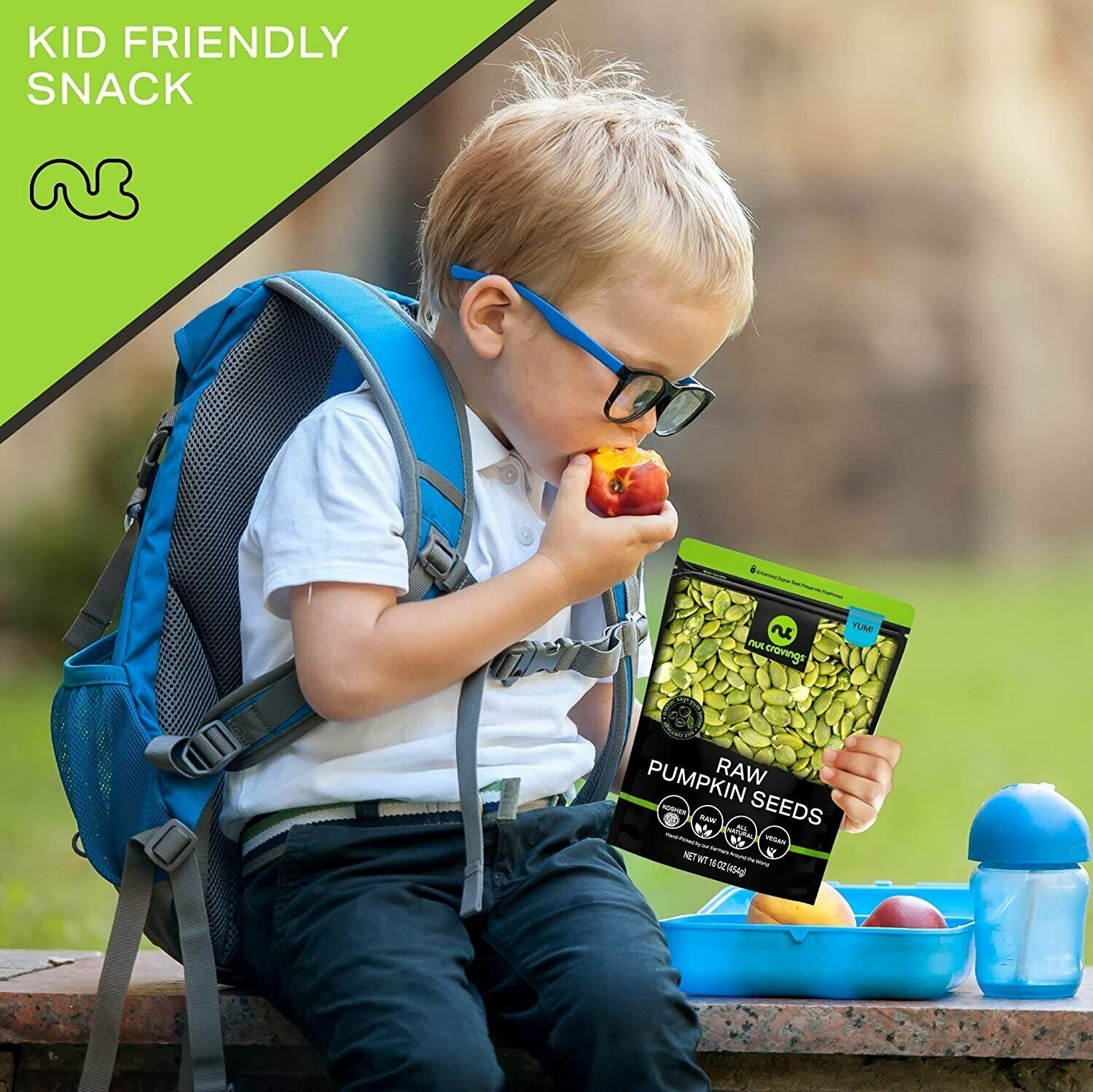 Nut Cravings - Raw Pumpkin Seeds Pepitas, Unsalted, Shelled, (80oz - 5 LB)...