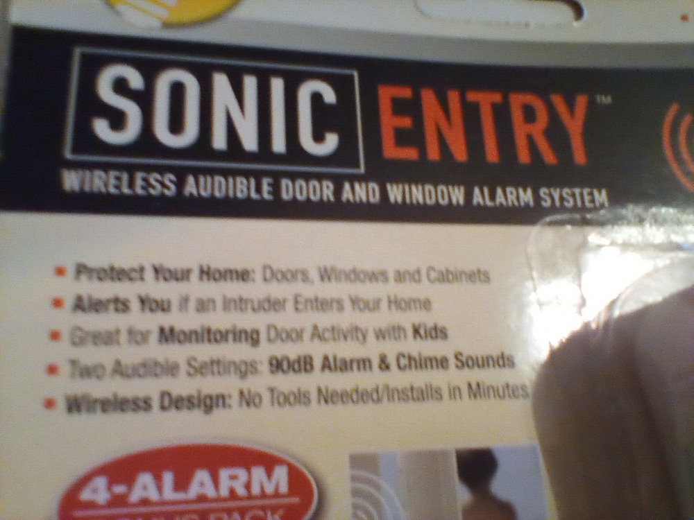 Sonic Entry™ 4-Pk. Wireless Alarm System