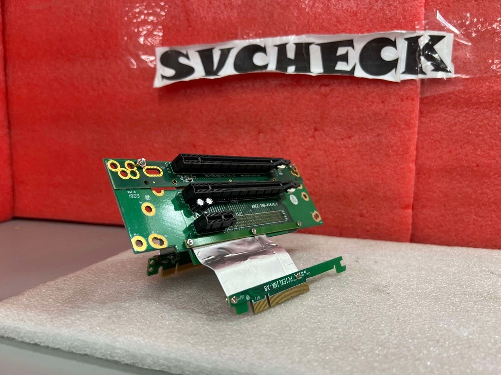 AMERI-RACK ARC1-PELX161-CX with ARC2-798-X16/16 RISER CARD PCIEXLINK-X8 EXTENDER
