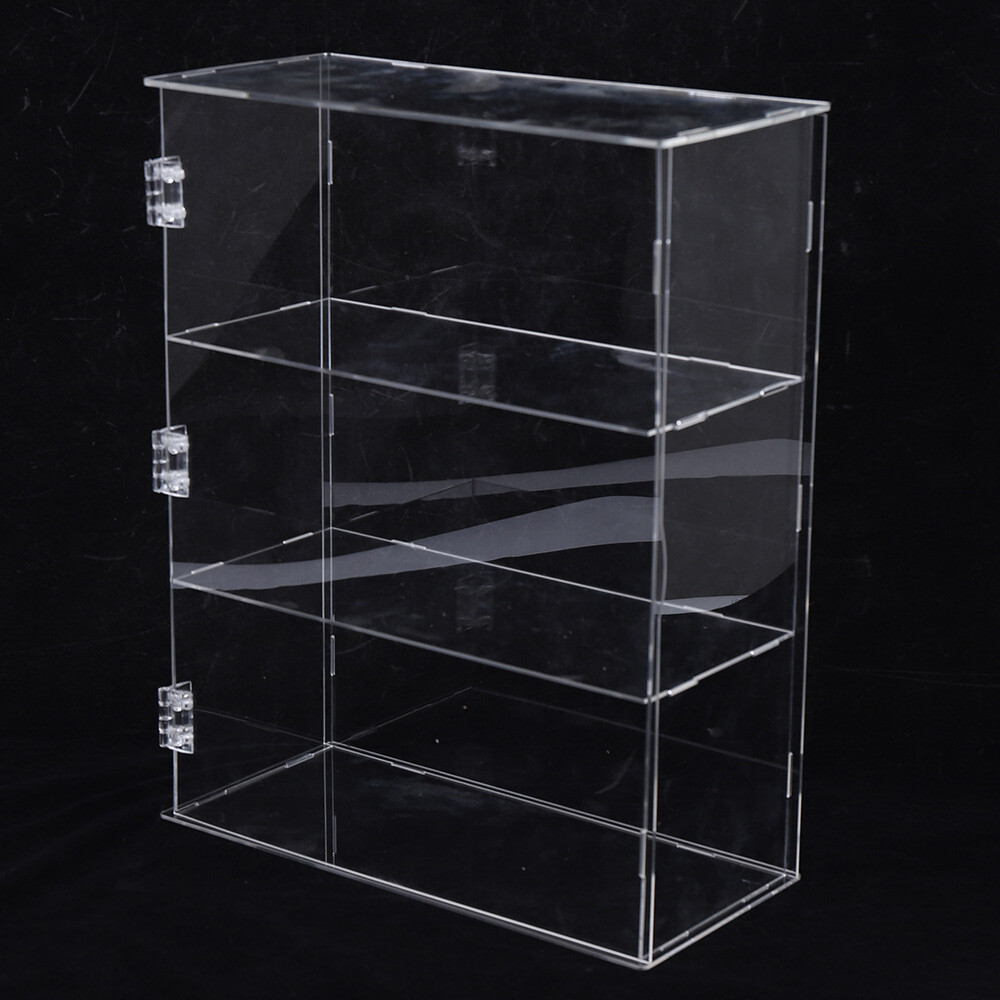 3-Tier Acrylic Display Shelf, High Transparency and Smooth Edges