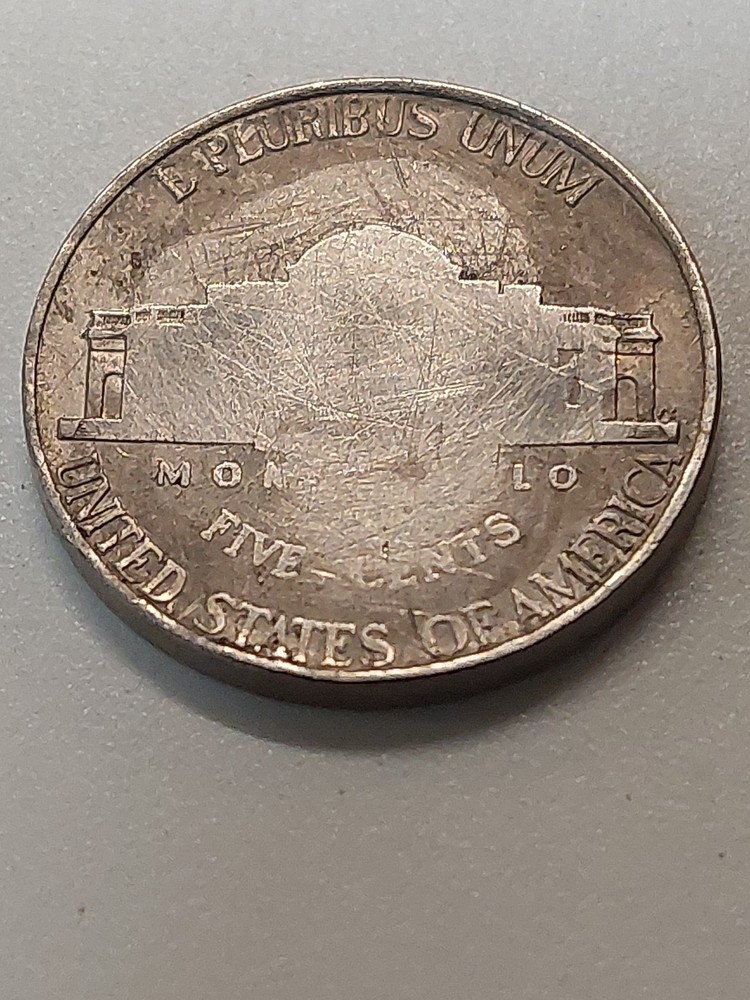 Jefferson Nickel Partial Blank Planchet error coin