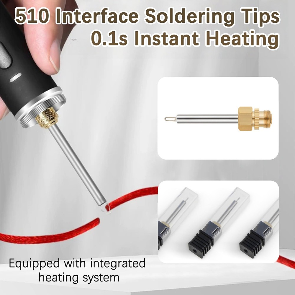 510 Interface Soldering Tips, Thread Burner Replacement Tips for USB Temperat...