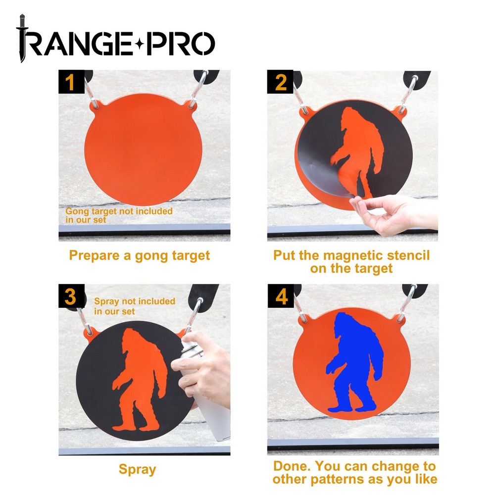 Universal Shooting Target Stand with Rubber Strap Target Hanging Set