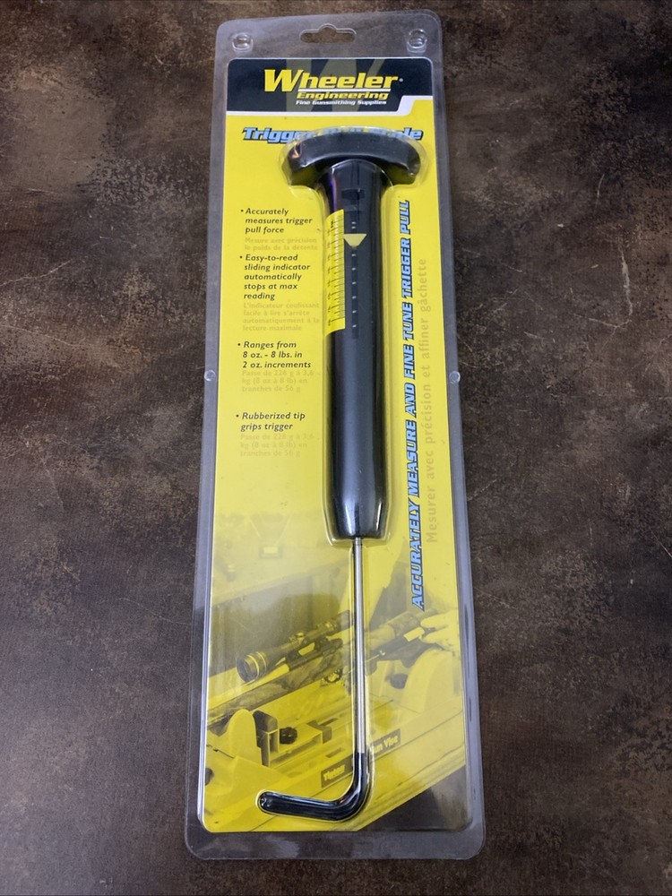 Wheeler Manual Trigger Pull Scale with 8oz to 8lb Value Range for Gunsmithing
