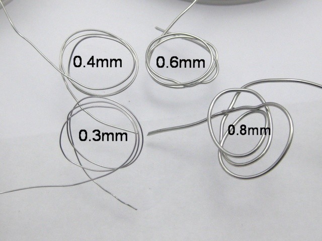 4 Rolls Mixed Size Silver Copper Beading Jewelry Wire For Wrapping
