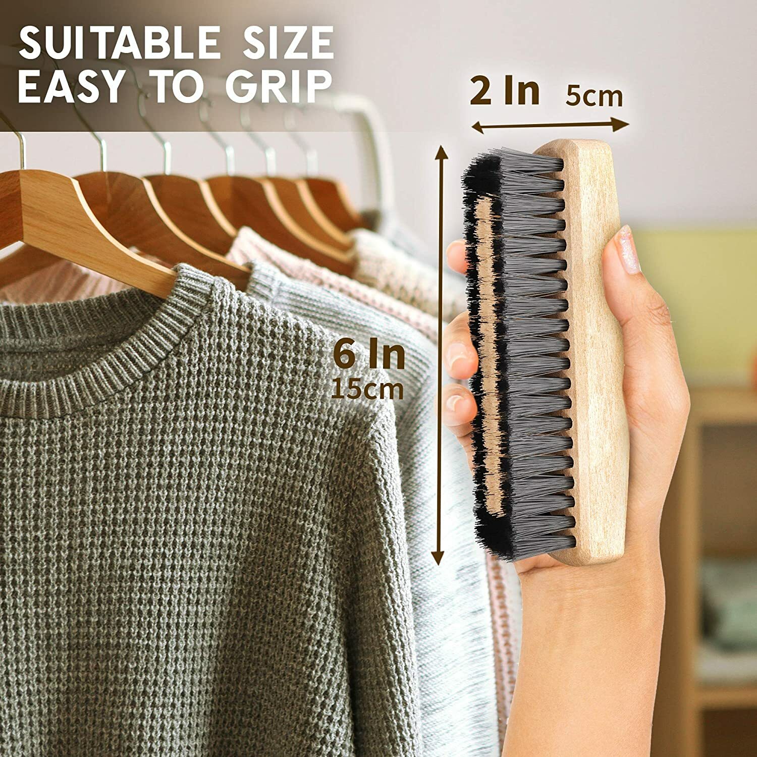 Konex Handcrafted Clothes Brush