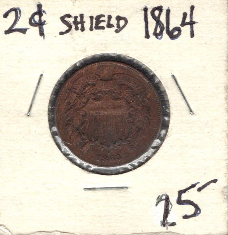 1864 TWO CENT SHIELD